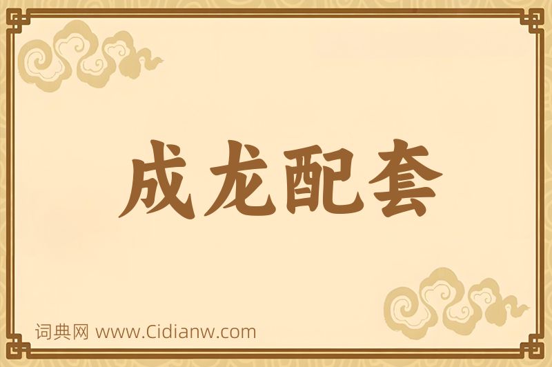 成语成龙配套图片