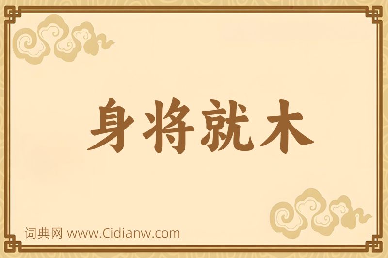 成语身将就木图片