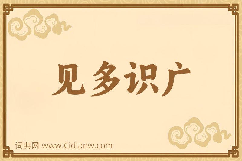 成语见多识广图片