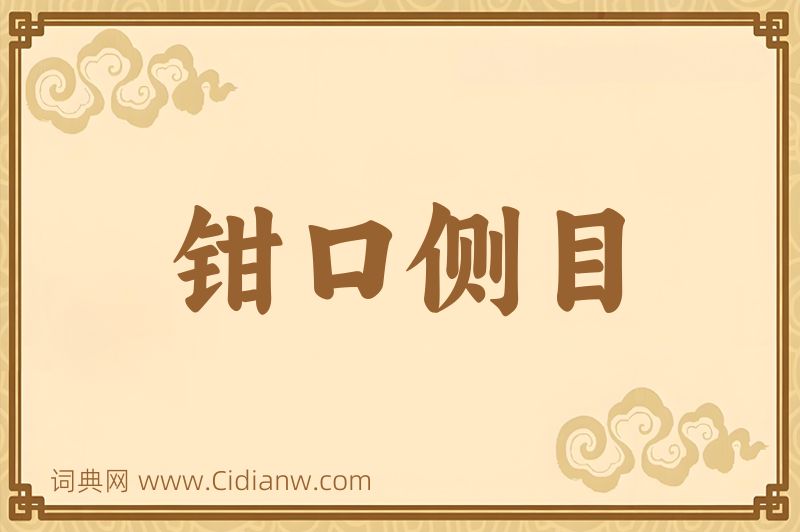 成语钳口侧目图片