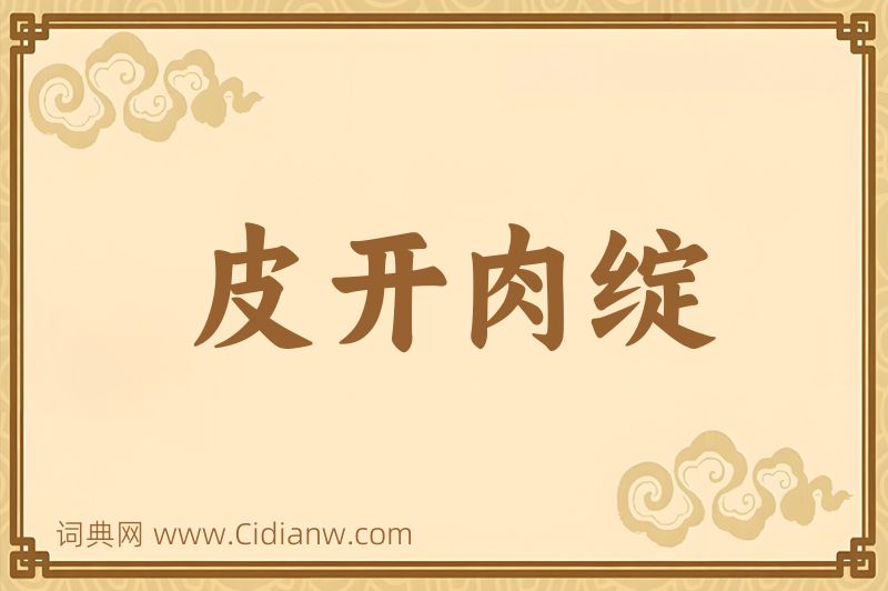 成语皮开肉绽图片