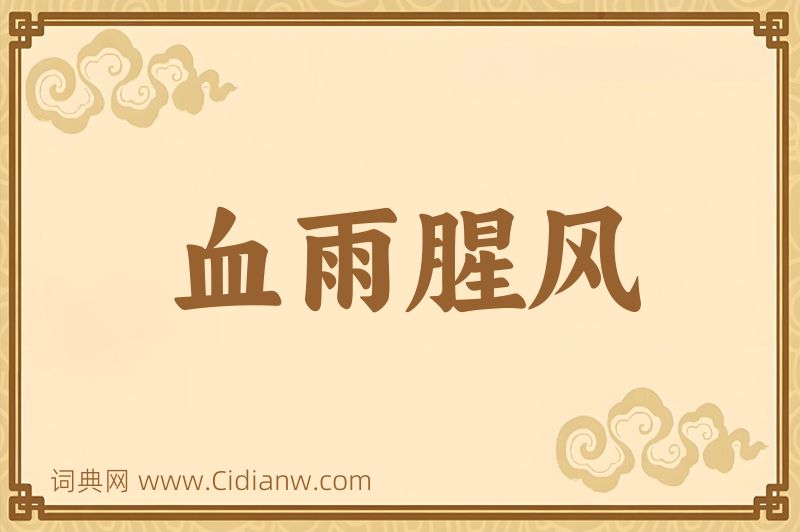 成语血雨腥风图片