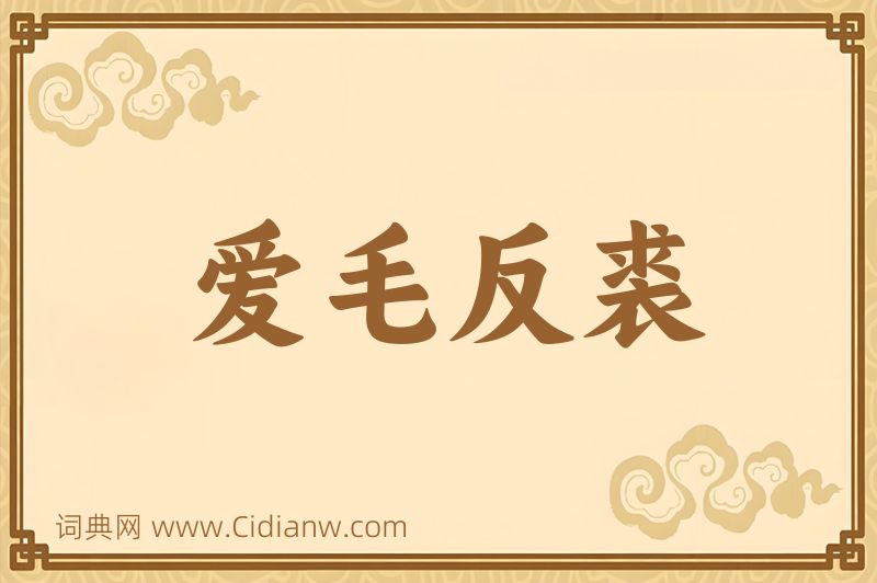 成语爱毛反裘图片