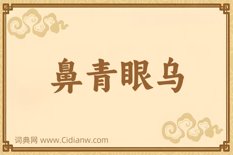 成语鼻青眼乌图片