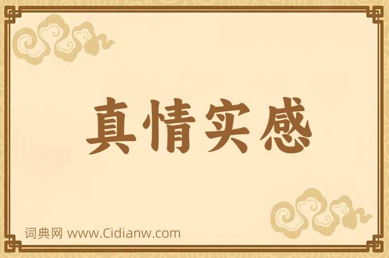 成语真情实感图片