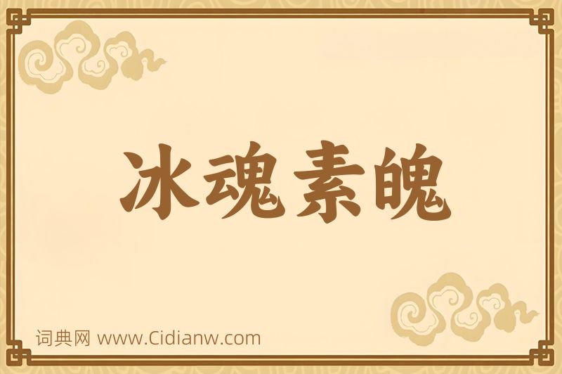 成语冰魂素魄图片