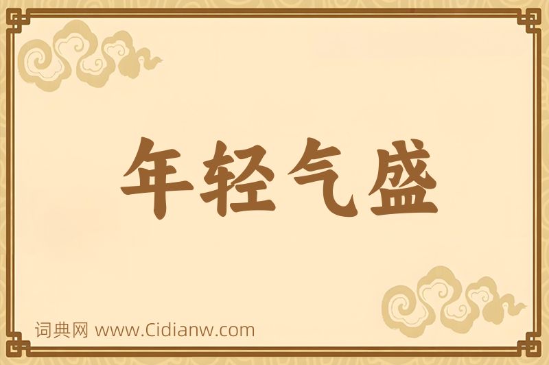 成语年轻气盛图片