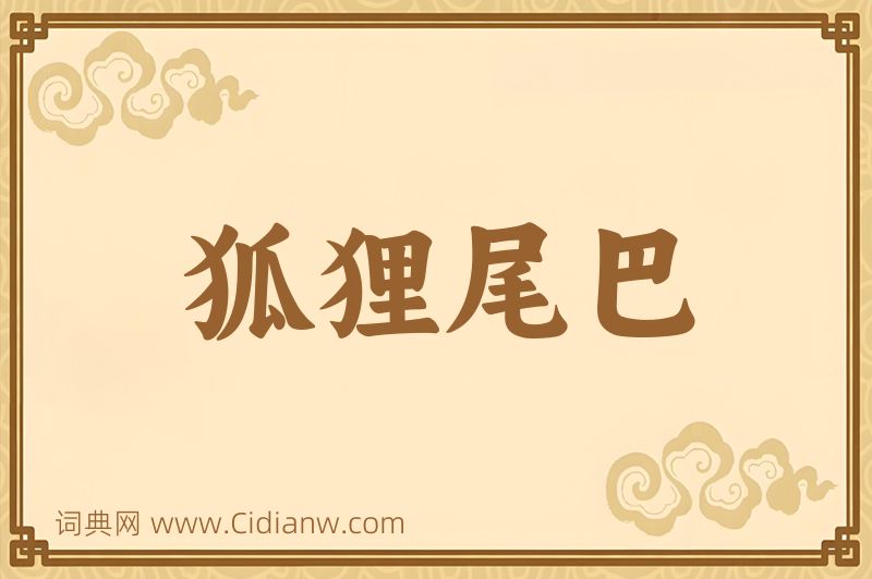 成语狐狸尾巴图片