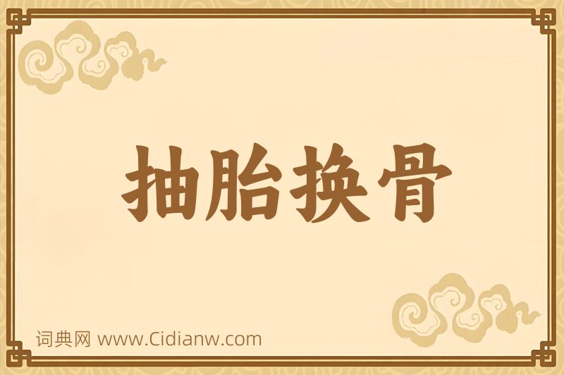 成语抽胎换骨图片