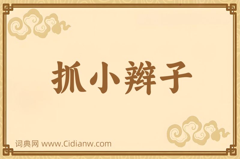 成语抓小辫子图片