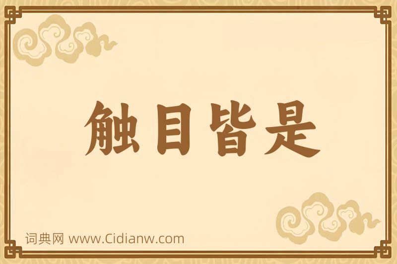 成语触目皆是图片