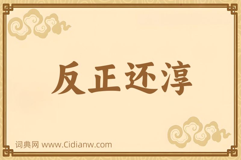 成语反正还淳图片