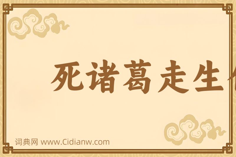 成语死诸葛走生仲达图片