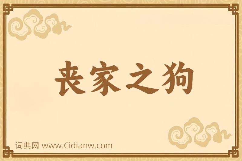 成语丧家之狗图片